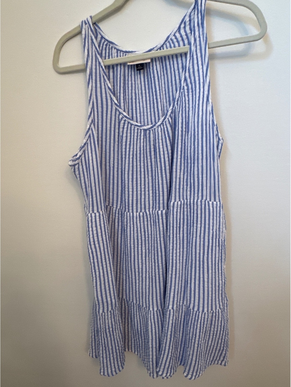 Universal Thread Blue and White Striped Sleeveless Dress XL